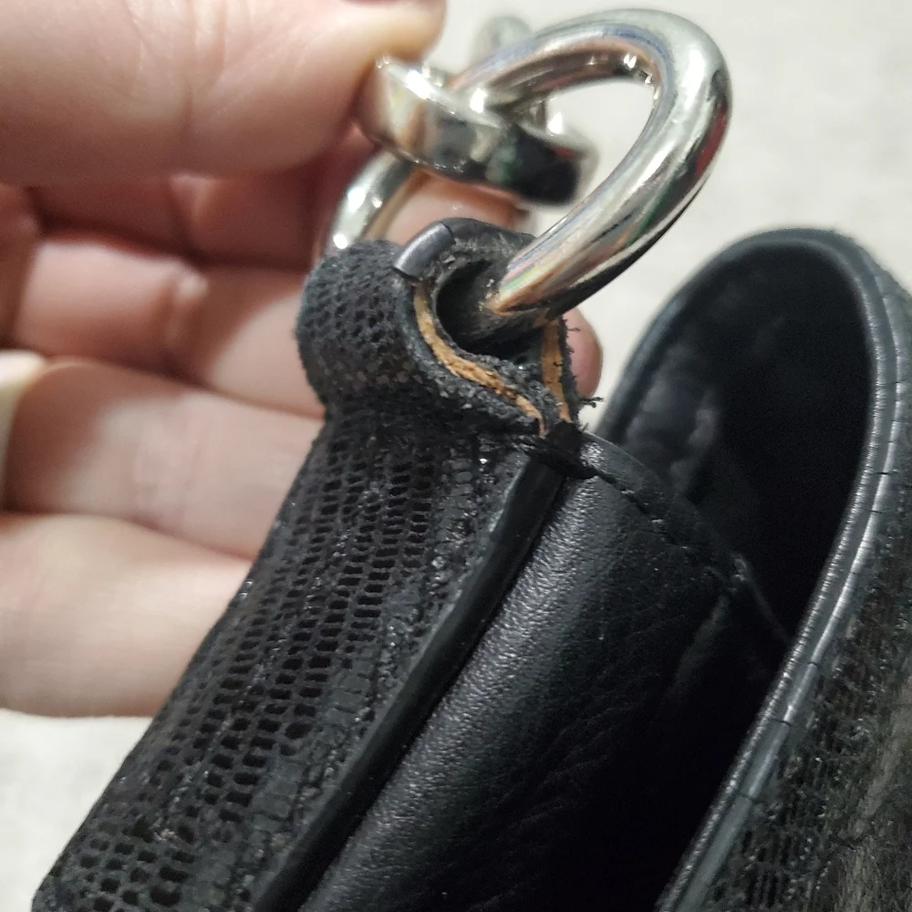 Coach Black Leather Shoulder Bag Comes With Coach Dust Bag